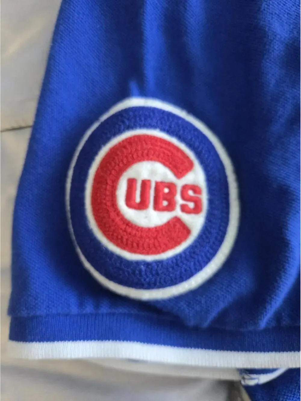 Polo Ralph Lauren MLB Collection Chicago Cubs Polo T-Shirt Blue Short Sleeve L